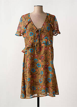 Rochie scurtă maro MOLLY BRACKEN femeie