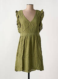 Rochie scurtă mâneci scurte mâneci scurte verde LES P'TITES BOMBES femme