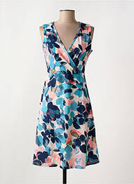Rochie midi mâneci scurte mâneci scurte albastru SMASHED LEMON femme