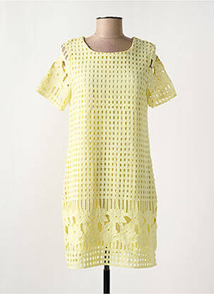 Rochie scurtă galben MOLLY BRACKEN femeie