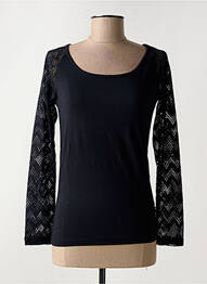 Top țesătură jersey mâneci lungi negru LOLA ESPELETA femme