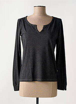 Tricou mâneci lungi mâneci lungi gri LOLA ESPELETA femeie