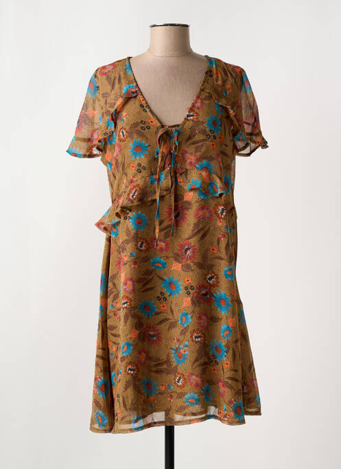 Rochie scurtă maro MOLLY BRACKEN femeie