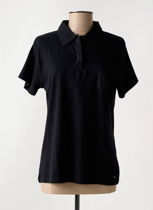 Polo negru FELINO femeie