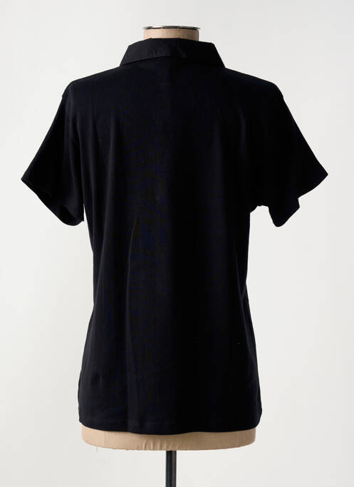 Polo negru FELINO femeie