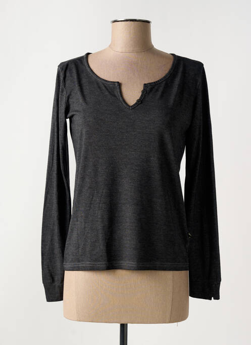 Tricou guler în v mâneci lungi gri LOLA ESPELETA femme