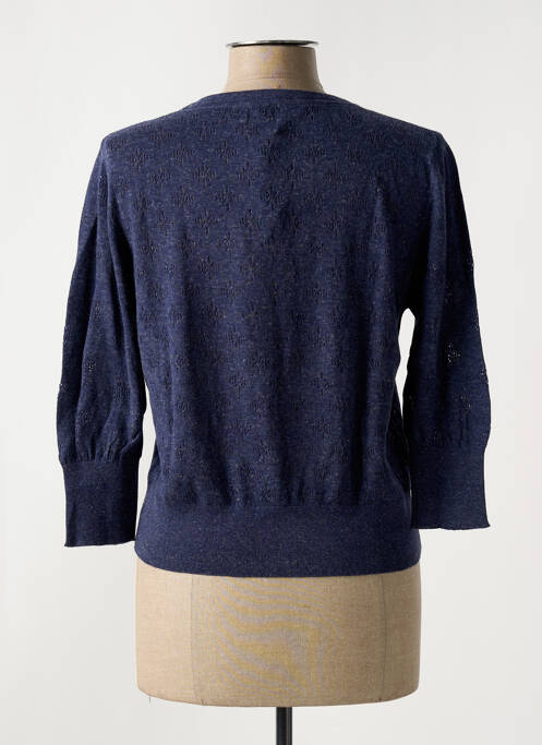 Vestă cu mâneci lungi mâneci 3/4 albastru YUMI femme