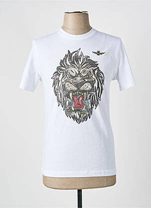 Tricou alb AERONAUTICA bărbat