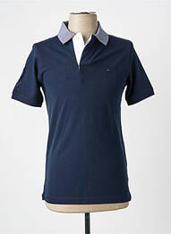 Polo elasticitate mâneci scurte albastru EDEN PARK homme