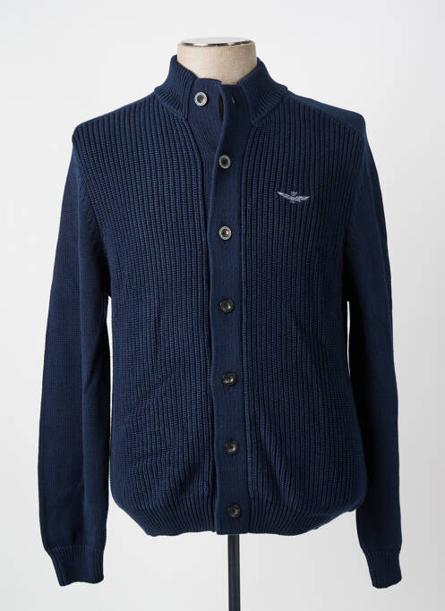 Vestă cu mâneci lungi albastru AERONAUTICA bărbat