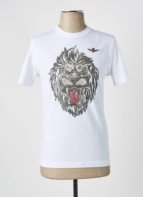 Tricou alb AERONAUTICA bărbat