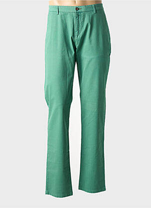 Pantalon chino țesătură poplin mărime normală verde BUGATTI bărbat