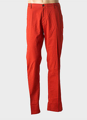 Pantalon chino țesătură poplin mărime normală portocalie HUGO BOSS bărbat
