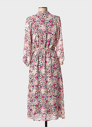 Rochie midi imprimeu floral mâneci lungi roz LIU JO femeie