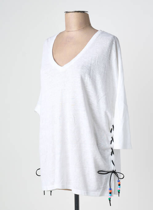 Pulover tunică alb NOTSHY femeie