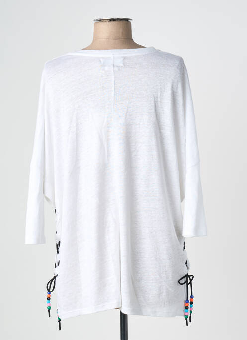 Pulover tunică alb NOTSHY femeie