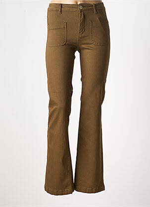 Blugi cu croială evazată verde LA PETITE ETOILE femeie