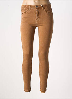 Blugi cu croială slim maro MELLY & CO femeie