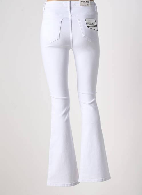 Blugi cu croială evazată alb HELLO MISS femeie