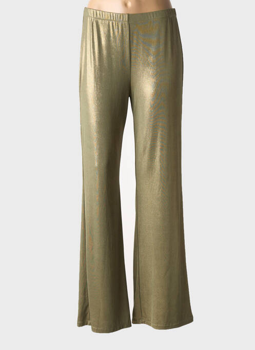Pantalon larg verde LAUREN VIDAL femeie