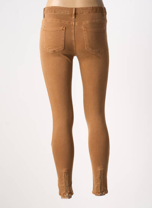 Blugi cu croială slim maro MELLY & CO femeie