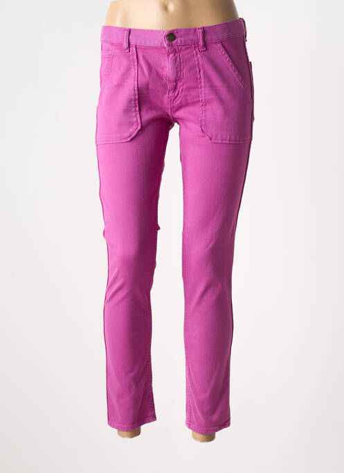 Blugi cu croială slim mov deschis ACQUAVERDE femeie