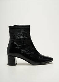 Botine/ghete vârf rotund toc de 4 la 6 cm negru RIVECOUR femme