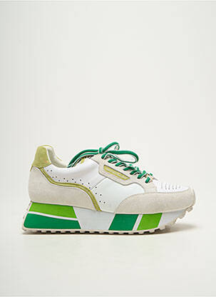 Adidași vârf rotund toc de 4 la 6 cm verde NATHAN-BAUME femeie