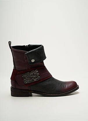 Botine/ghete material neted toc plat până la 3 cm violet MADISON femeie