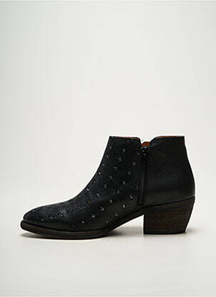 Botine/ghete material neted toc de 4 la 6 cm negru KANNA femeie
