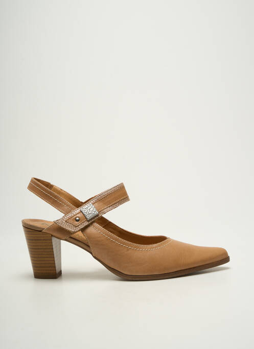 Pantofi cu toc maro KARSTON femeie