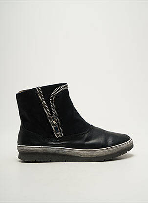 Botine/ghete vârf rotund toc plat până la 3 cm negru MADISON femeie