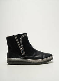 Botine/ghete vârf rotund toc plat până la 3 cm negru MADISON femme