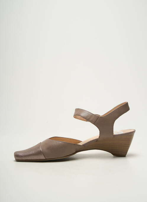 Sandale/Pantofi decupați maro SWEET femeie