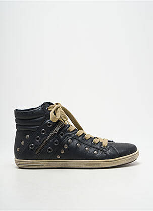 Adidași material neted toc plat până la 3 cm negru RIEKER femeie