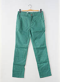 Pantalon chino țesătură poplin mărime normală verde EDEN PARK homme