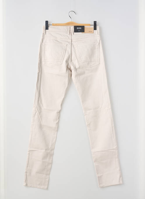 Blugi cu croială slim bej HUGO BOSS bărbat