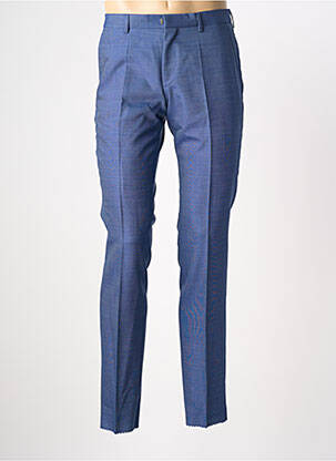 Pantalon slim țesătură poplin mărime normală albastru HUGO BOSS bărbat