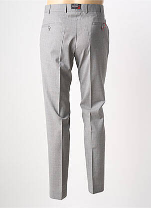 Pantalon slim țesătură poplin mărime normală gri ATELIER TORINO bărbat