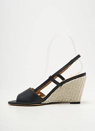Sandale/pantofi decupați material neted toc de 7 la 9 cm negru REVE D'UN JOUR femeie