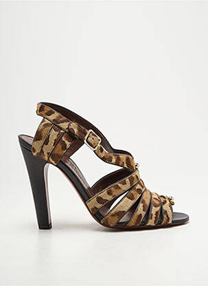 Sandale/Pantofi decupați maro MICHEL VIVIEN femeie