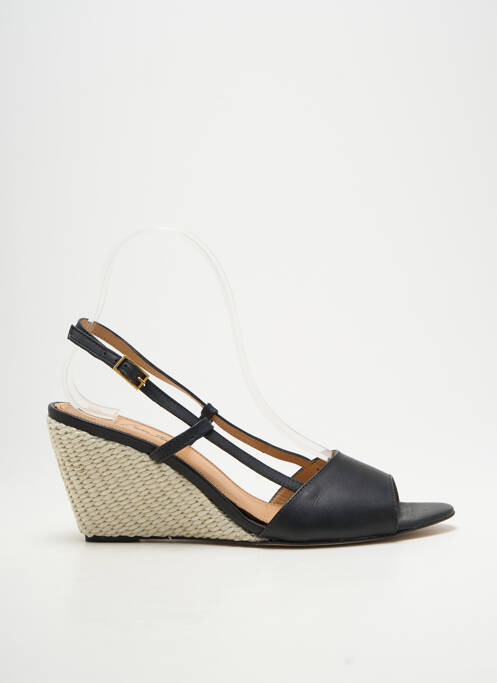 Sandale/pantofi decupați material neted toc de 7 la 9 cm negru REVE D'UN JOUR femme