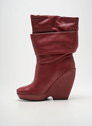 Botine/ghete țesătură satinată toc înalt de 10cm și mai mult roșu MARC BY MARC JACOBS femeie