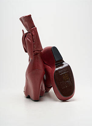 Botine/ghete țesătură satinată toc înalt de 10cm și mai mult roșu MARC BY MARC JACOBS femeie