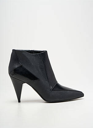 Botine/ghete material neted toc de 7 la 9 cm negru PIERRE HARDY femeie