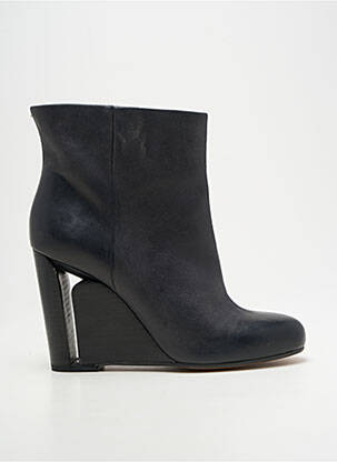Botine/ghete țesătură satinată toc înalt de 10cm și mai mult negru MAISON MARTIN MARGIELA femeie