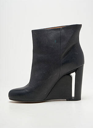 Botine/ghete țesătură satinată toc înalt de 10cm și mai mult negru MAISON MARTIN MARGIELA femeie