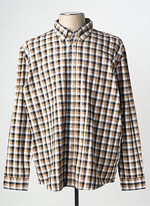 Cămașă cu mâneci lungi maro HUGO BOSS bărbat