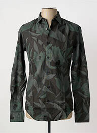 Cămașă cu mâneci lungi croială cambrată verde HUGO BOSS homme