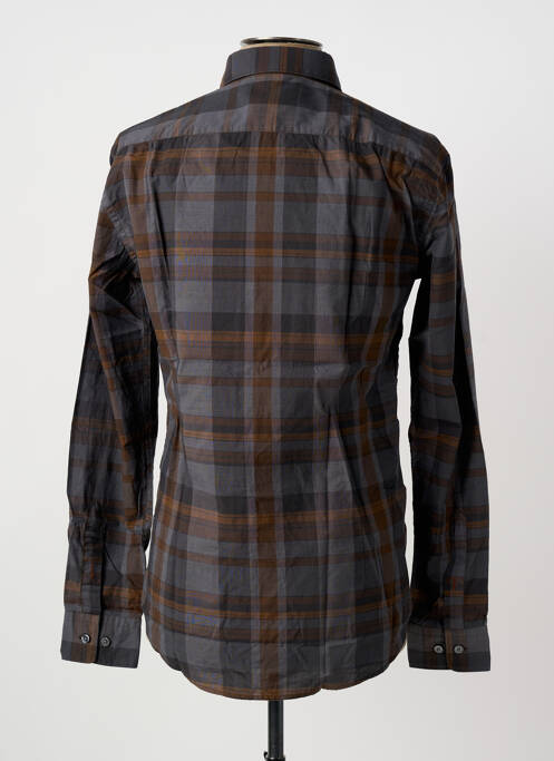 Cămașă cu mâneci lungi maro HUGO BOSS bărbat